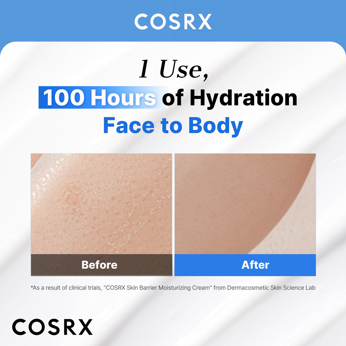 COSRX 100-Hour Hydration Ceramide Body Cream texture close-up
