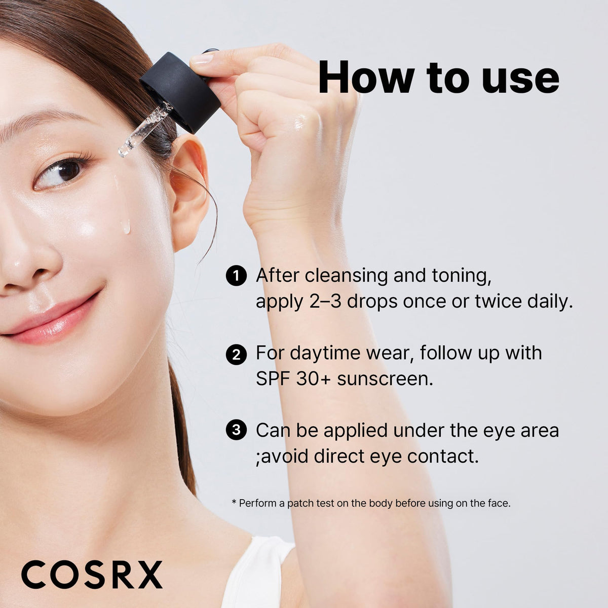 COSRX 15% Niacinamide Face Serum texture on hand