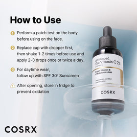 COSRX 23% Pure Vitamin C Serum texture on hand