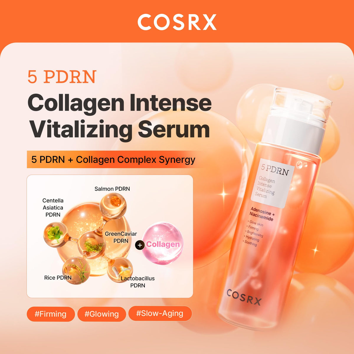 COSRX 5 PDRN Collagen Serum bottle with cap