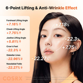 COSRX 5 PDRN Hyaluronic Hydrogel Face Mask showing hydration effect