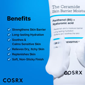 COSRX 7X Ceramide Moisturizer application on skin