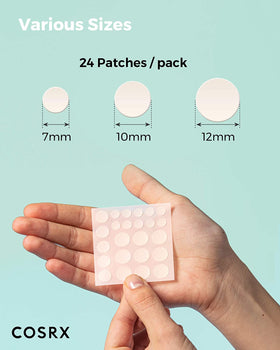 COSRX Acne Pimple Patch in use on face