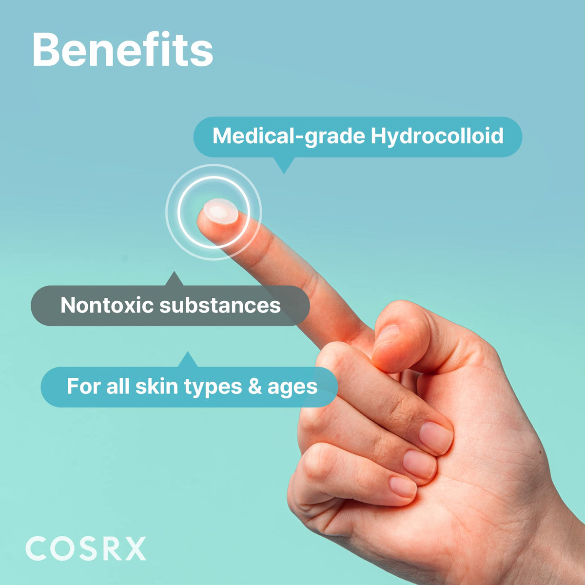 COSRX Acne Pimple Patches back view packaging