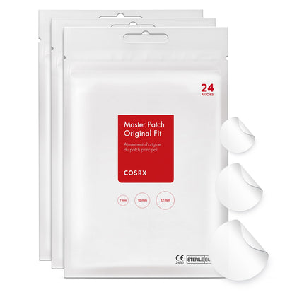 COSRX Acne Pimple Patches front packaging view with 72 count