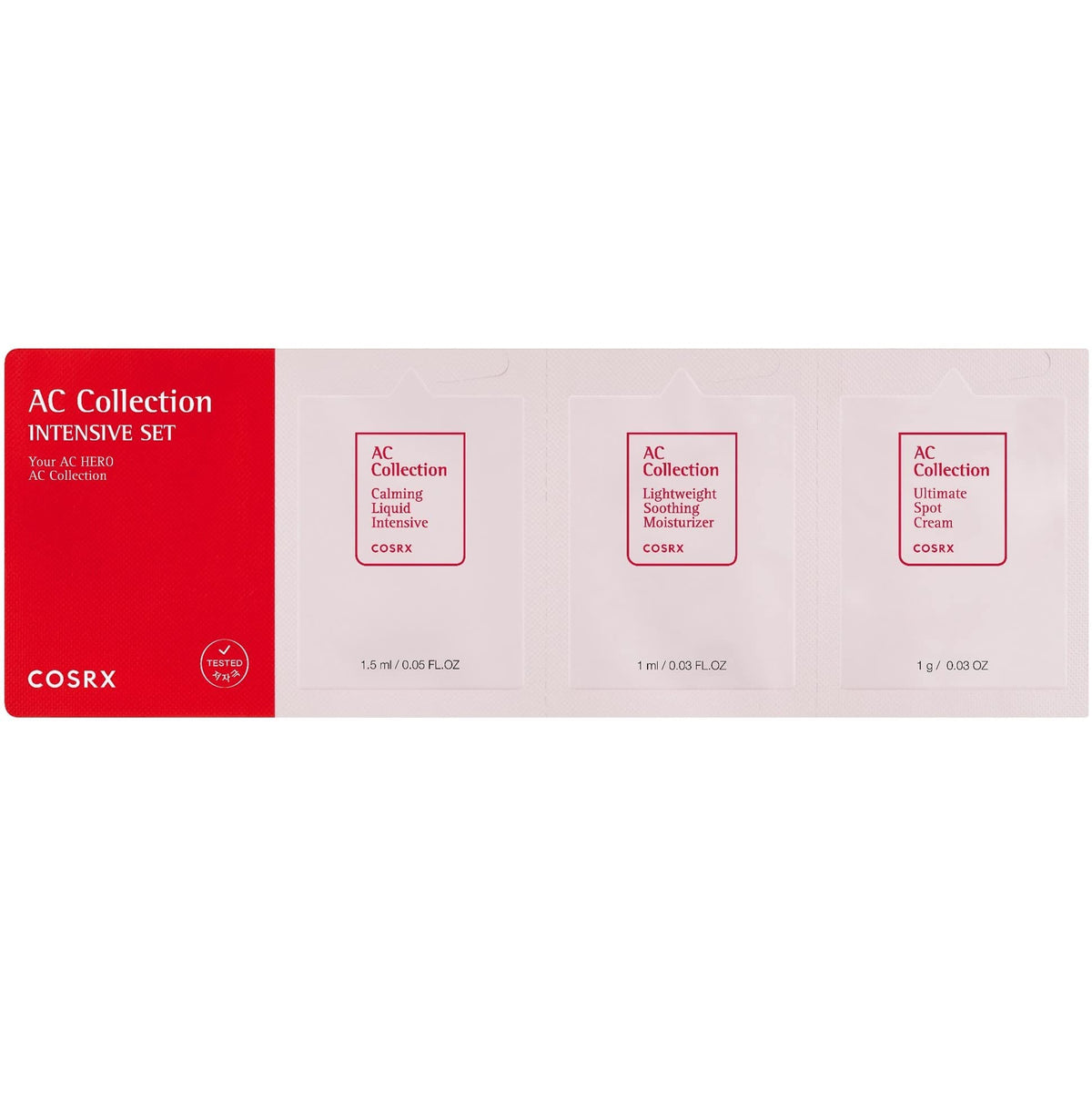 COSRX Acne Pimple Patches with sizes labeled