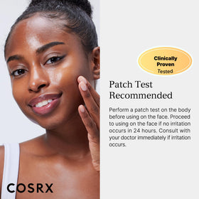 COSRX Advanced Snail Mucin Hydrogel Face Mask in use