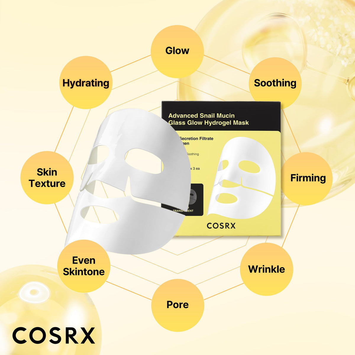 COSRX Advanced Snail Mucin Hydrogel Face Mask ingredients list