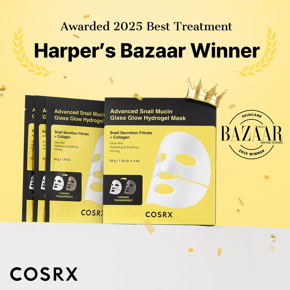 COSRX Advanced Snail Mucin Hydrogel Face Mask packaging