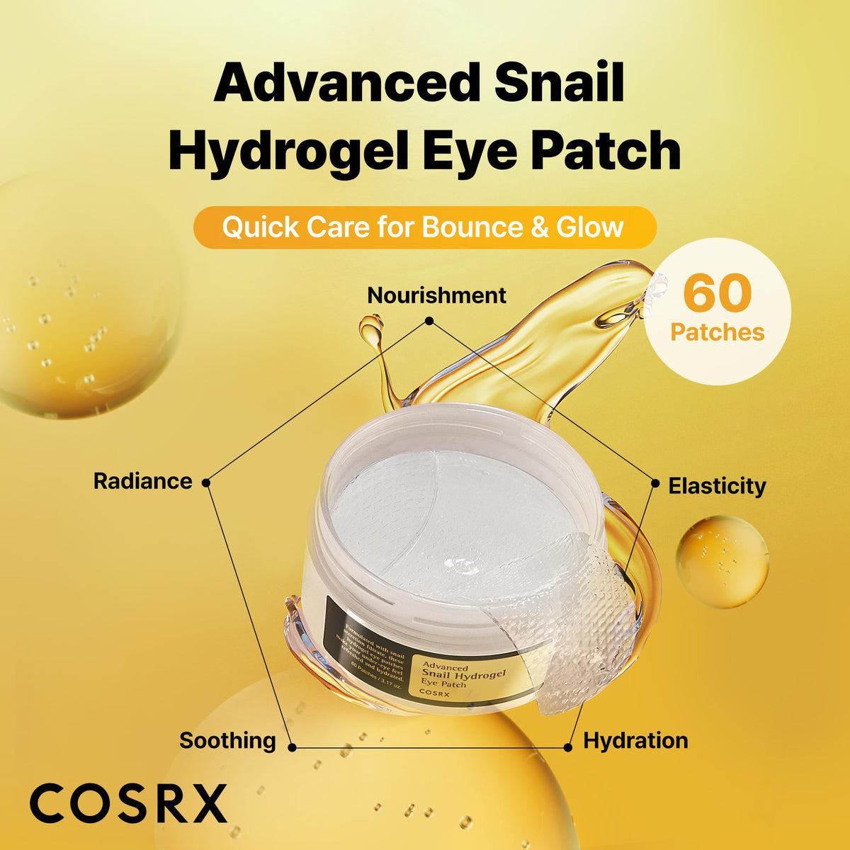 COSRX Advanced Snail Mucin Hydrogel Under Eye Patches packaging