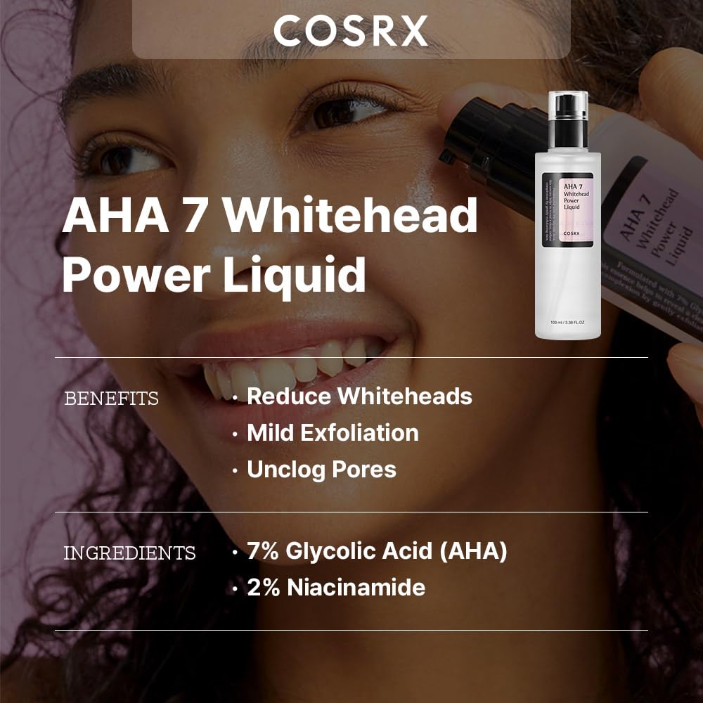 COSRX AHA 7 Whitehead Power Liquid 100ml bottle side view