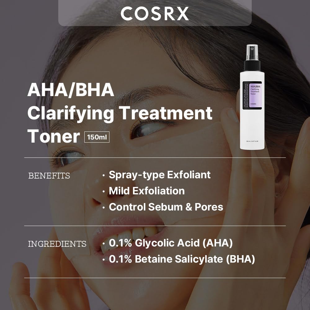 COSRX AHA/BHA Toner bottle side view