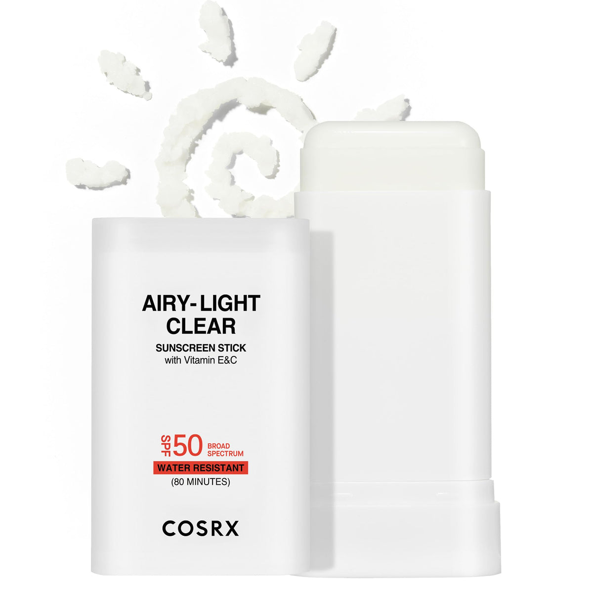 COSRX Airy-Light Clear Sunscreen Stick front view
