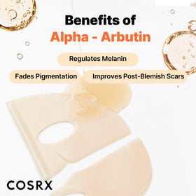COSRX Alpha-Arbutin Hydrogel Face Mask transparent state