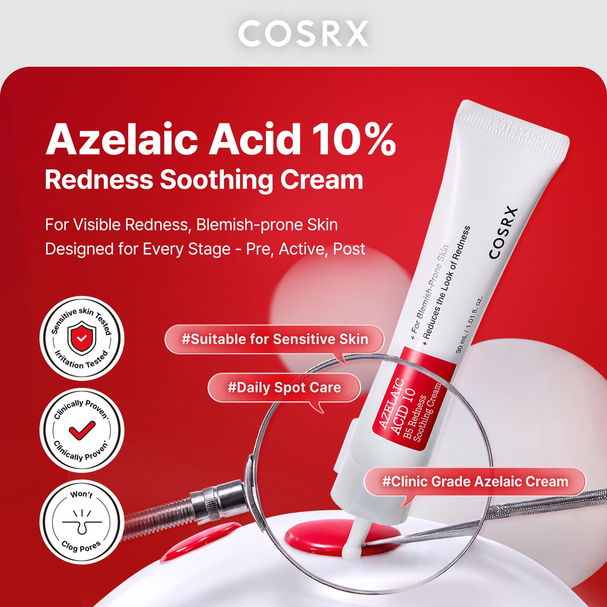 COSRX Azelaic Acid 10 B5 Cream Gel texture close-up