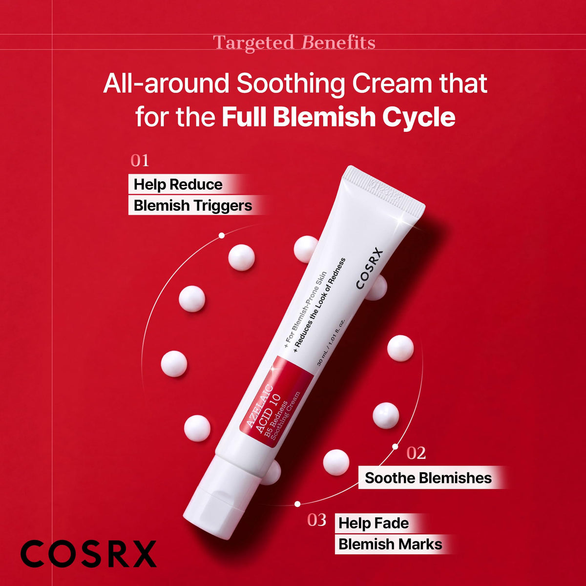 COSRX Azelaic Acid 10 B5 Cream Gel texture on hand
