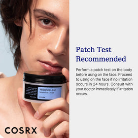 COSRX Hyaluronic Acid Cream application on skin