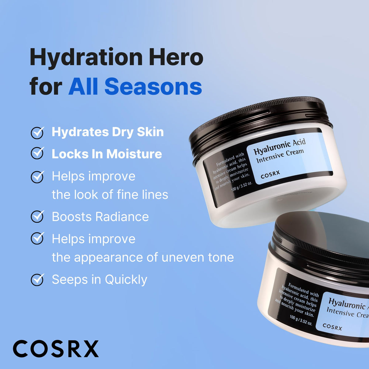 COSRX Hyaluronic Acid Cream ingredients list