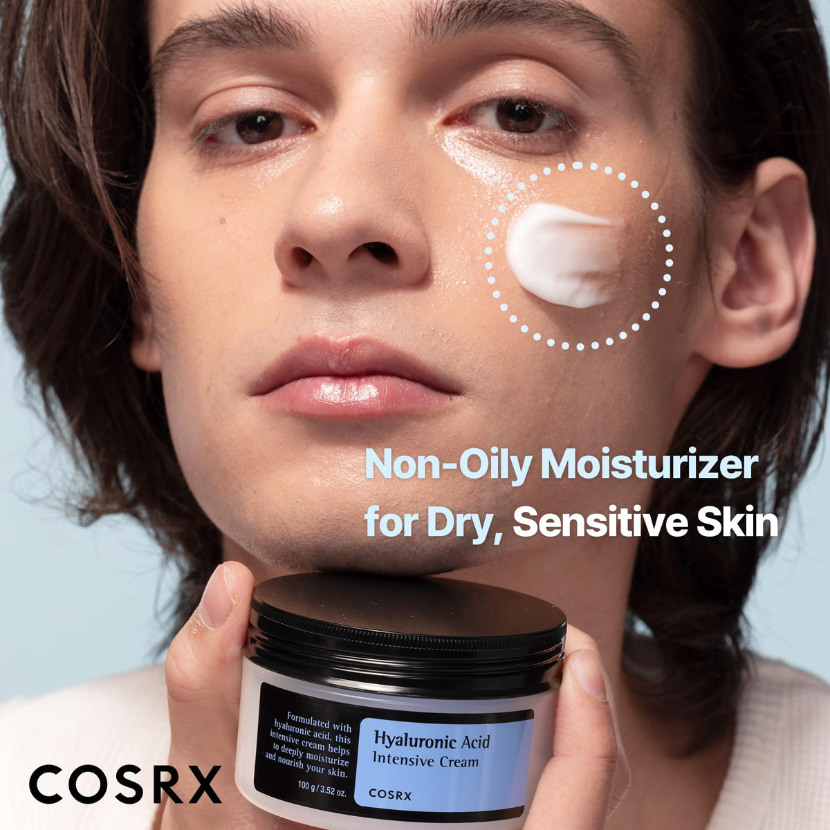 COSRX Hyaluronic Acid Cream packaging side view