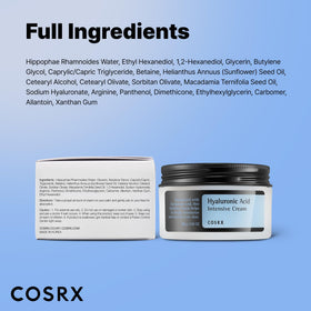 COSRX Hyaluronic Acid Cream with a fresh backdrop