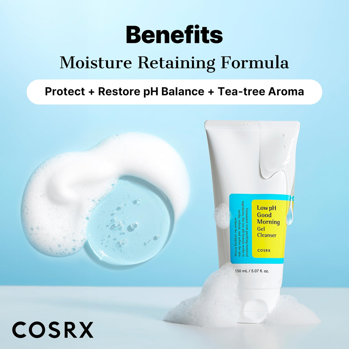 COSRX Low pH Good Morning Gel Cleanser back view