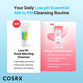 COSRX Low pH Good Morning Gel Cleanser in bathroom setting
