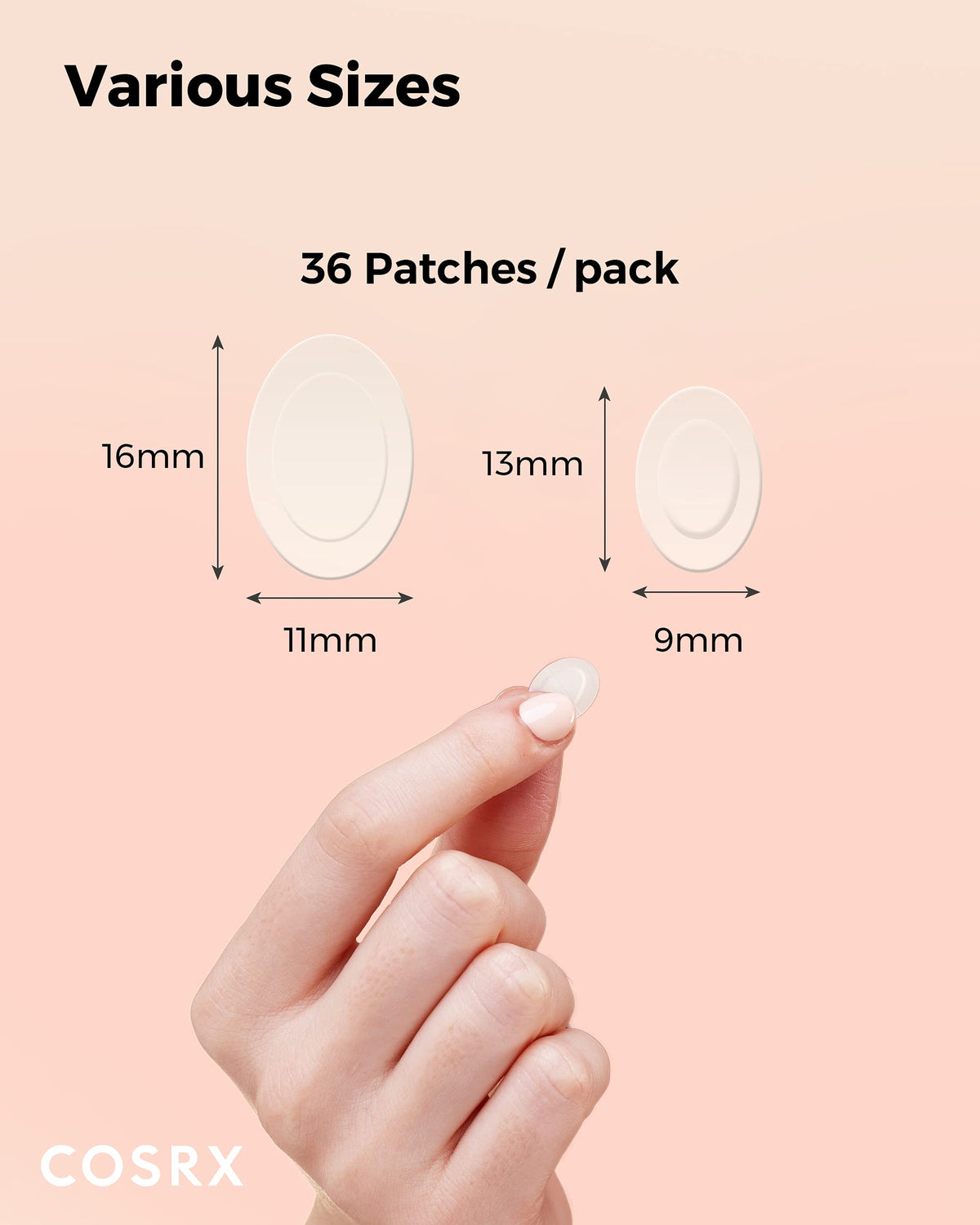 COSRX Master Patch Intensive patches in use on jawline