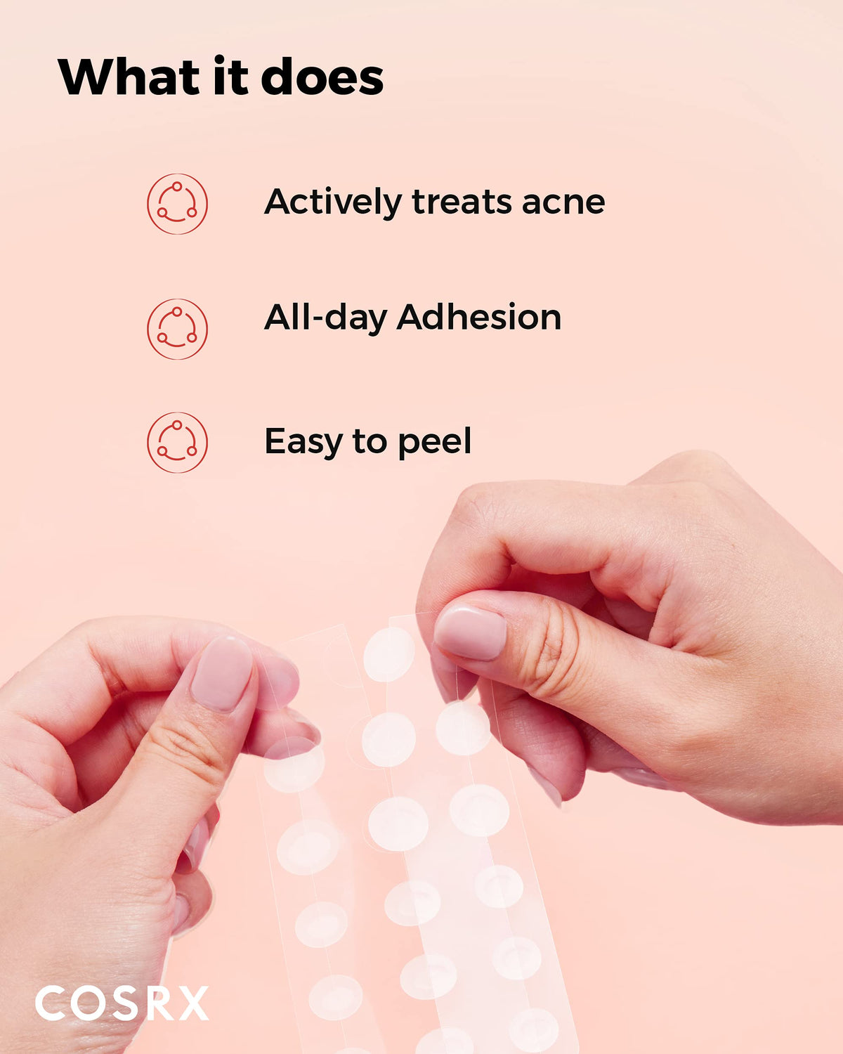 COSRX Master Patch Intensive showing white patch indicating absorption
