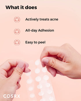 COSRX Master Patch Intensive showing white patch indicating absorption