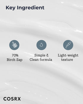 COSRX Oil-Free Lotion in lifestyle setting on a bathroom counter
