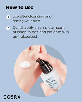 COSRX Oil-Free Lotion with birch sap ingredient focus