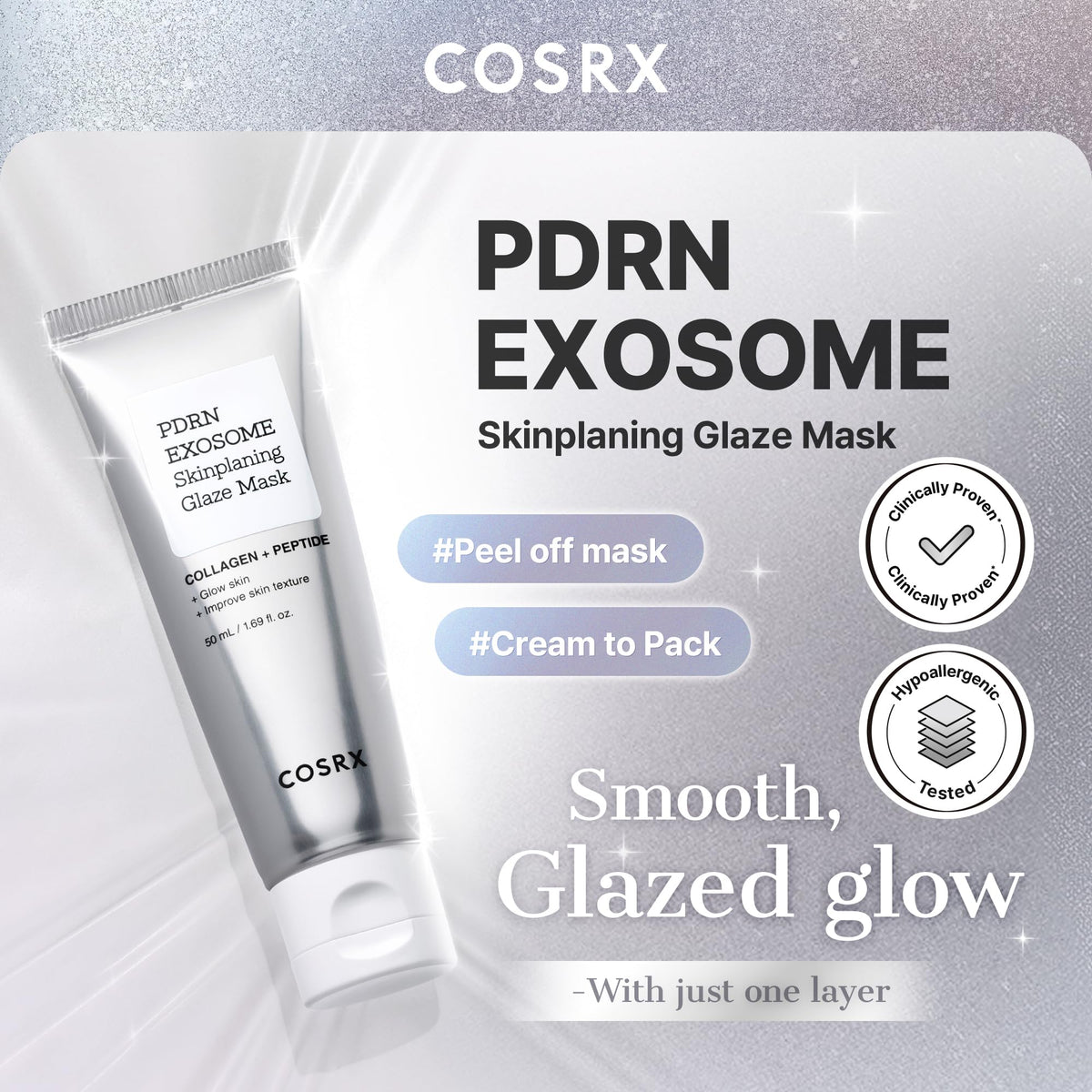 COSRX PDRN Exosome Overnight Face Mask in a spa-like setting