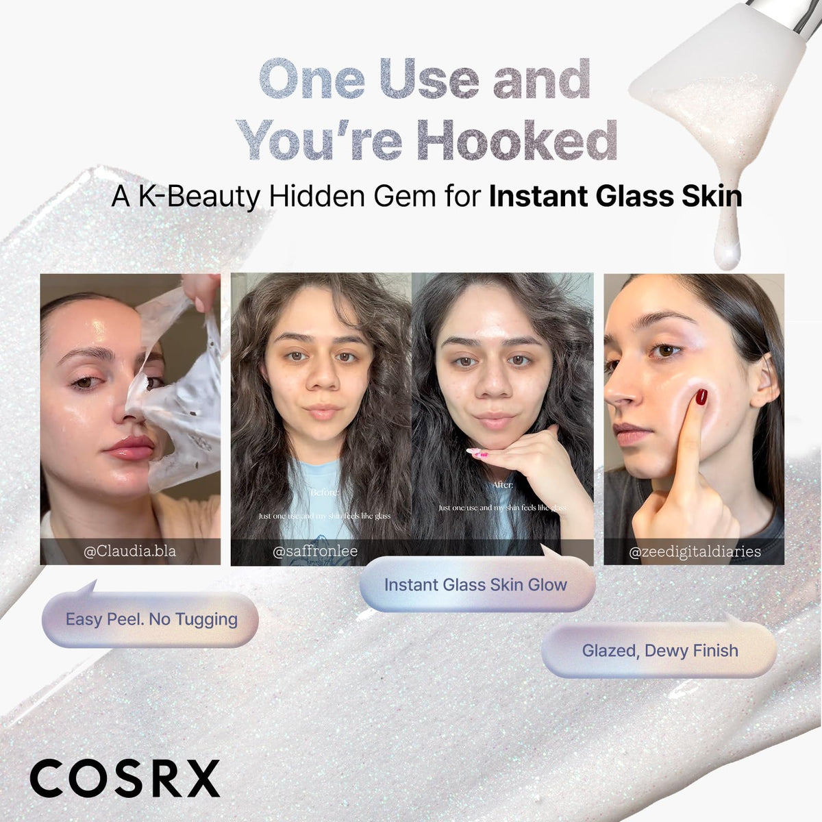 COSRX PDRN Exosome Overnight Face Mask silicone brush included