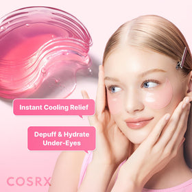 COSRX Pink Peptides Collagen Eye Patch application on skin