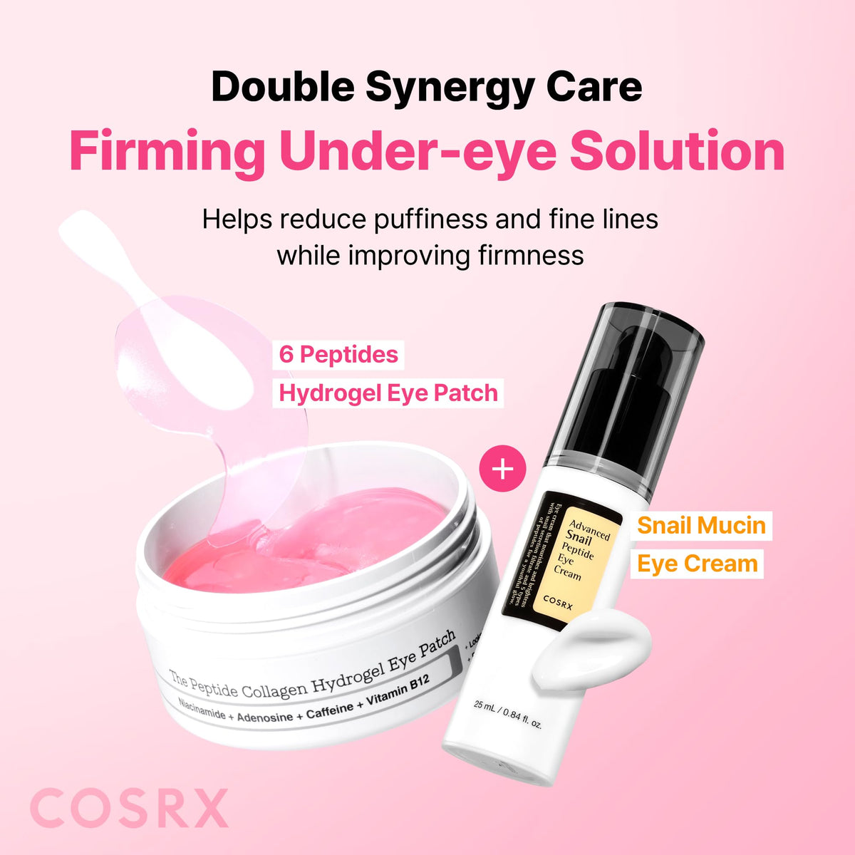 COSRX Pink Peptides Collagen Eye Patch lifestyle shot