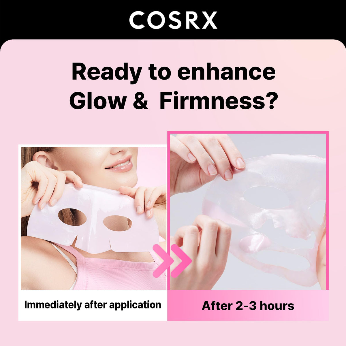 COSRX Pink Peptides Hydrogel Face Mask packaging
