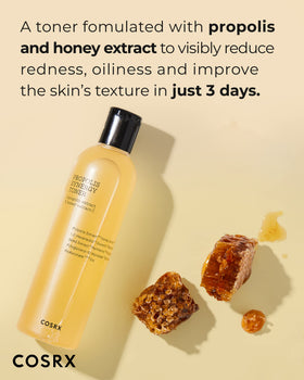 COSRX Propolis Honey Toner bottle close-up