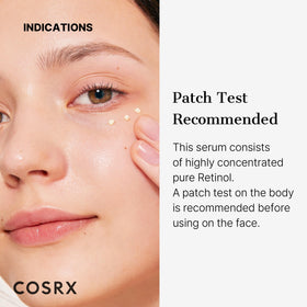 COSRX Retinol 0.1% Cream application on skin