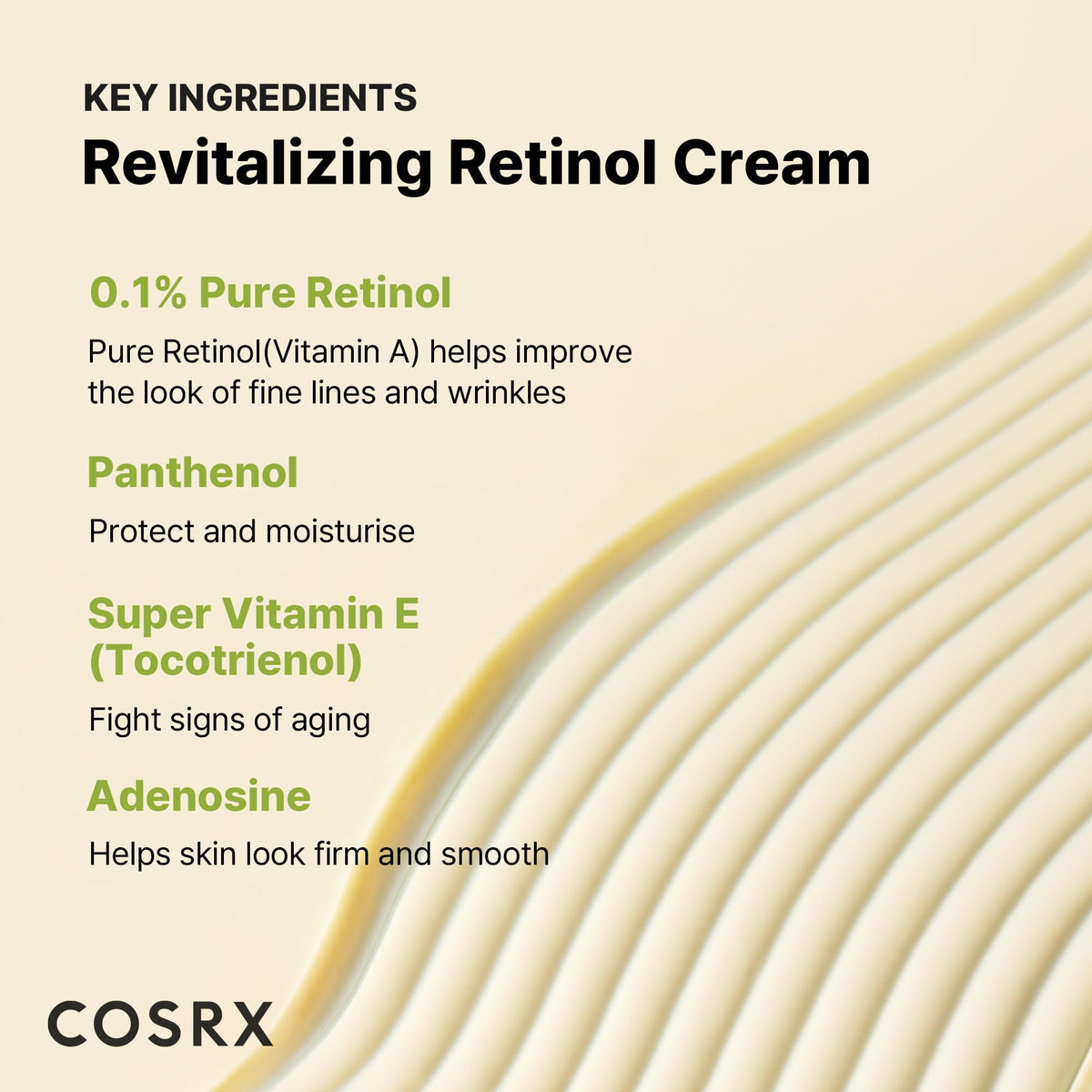 COSRX Retinol 0.1% Cream close-up of lid