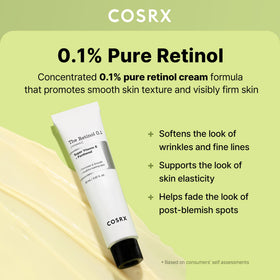 COSRX Retinol 0.1% Cream side view showing texture