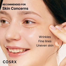 COSRX Retinol 0.1% Cream texture on fingertip