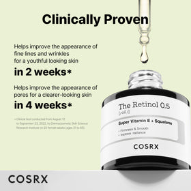 COSRX Retinol 0.5% Oil application on skin