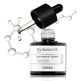 COSRX Retinol 0.5% Oil front view with packaging