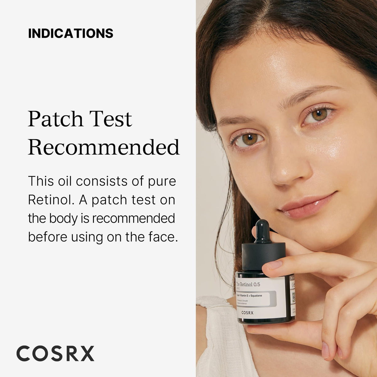 COSRX Retinol 0.5% Oil texture on hand