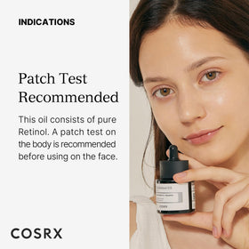 COSRX Retinol 0.5% Oil texture on hand