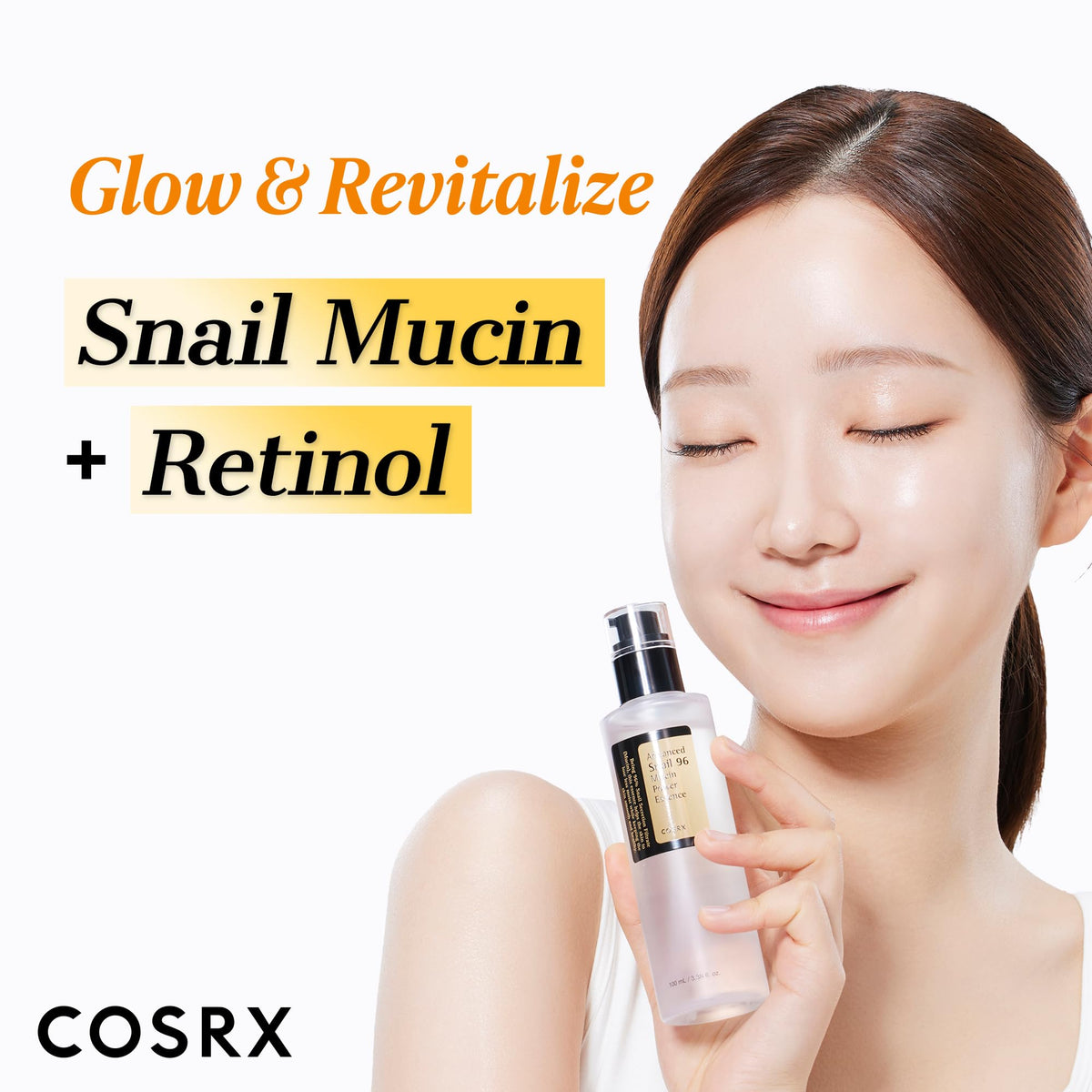 COSRX Snail 96% Mucin Essence bottle close-up