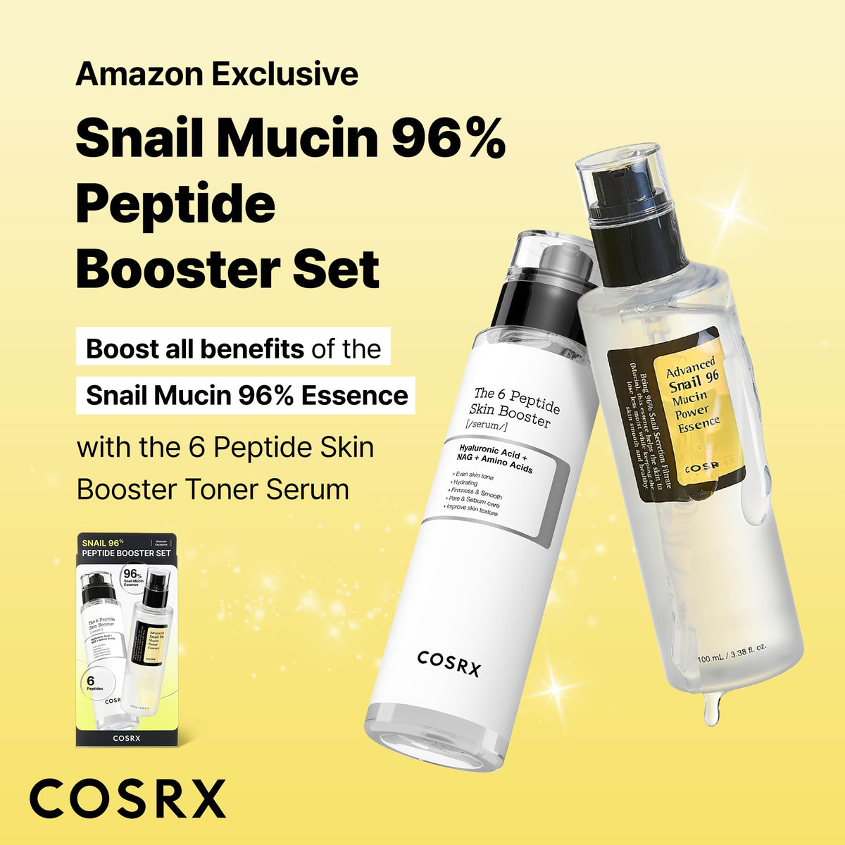 COSRX Snail 96% Peptide support Serum bottle