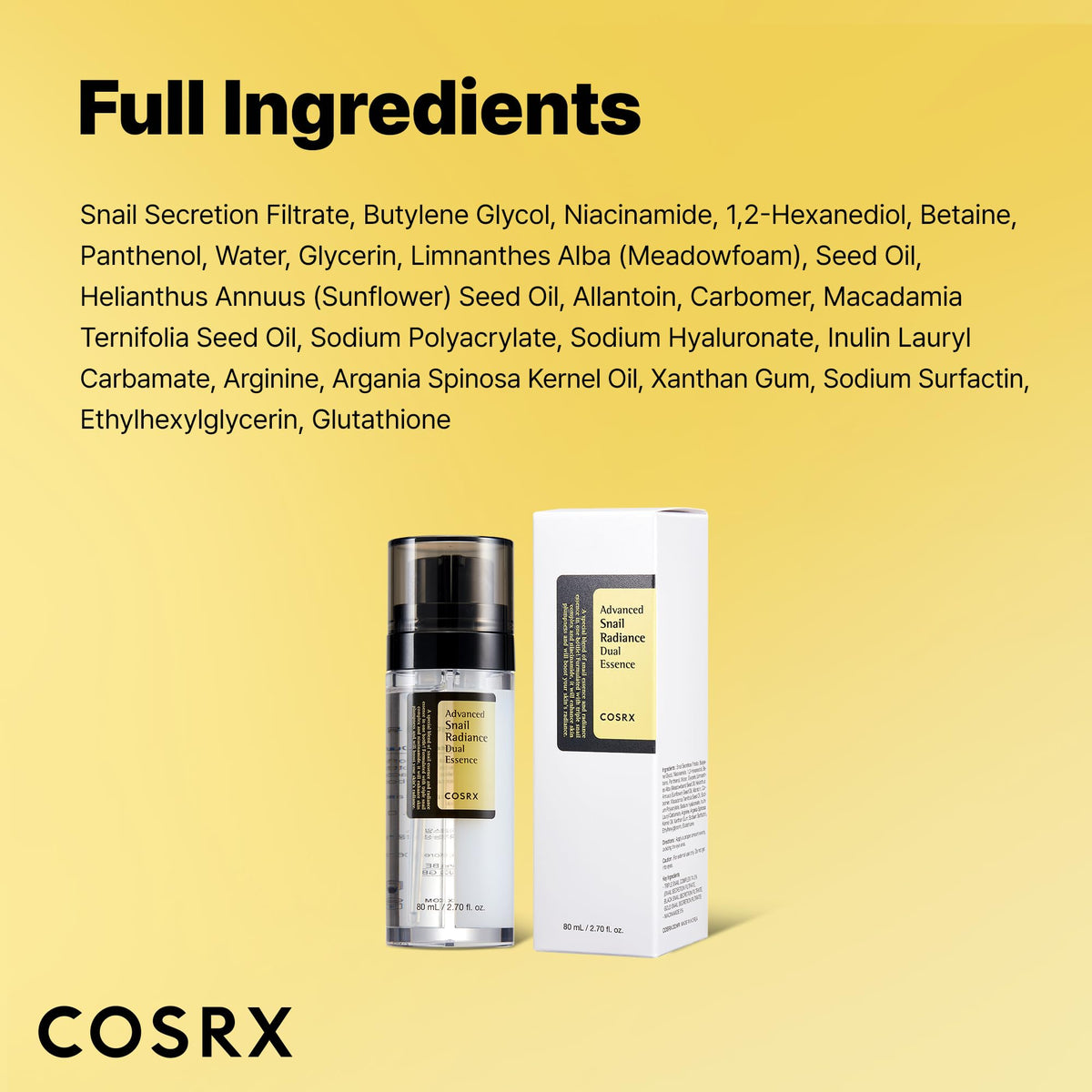 COSRX Snail Mucin Dual Face Serum in natural light