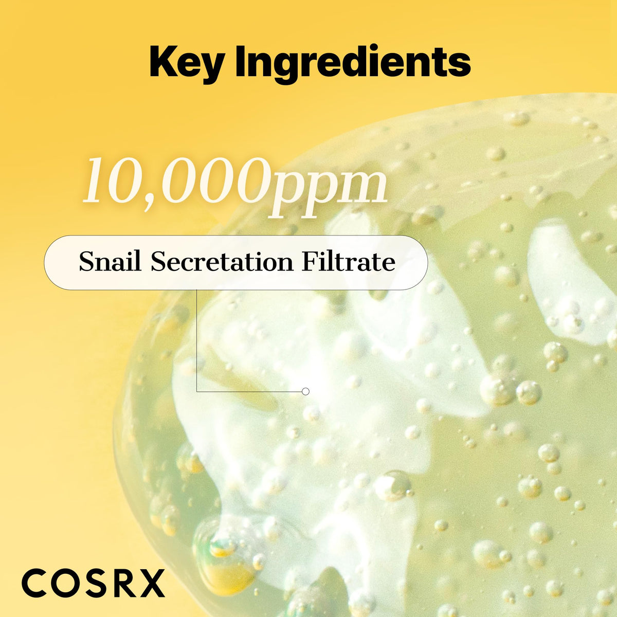COSRX Snail Mucin Gel Cleanser application on hand