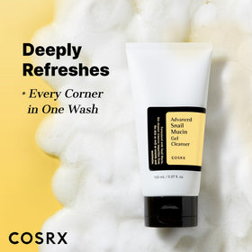 COSRX Snail Mucin Gel Cleanser gel-to-foam